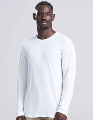 Heren T-shirt AWDis Long Sleeve Tri-Blend T